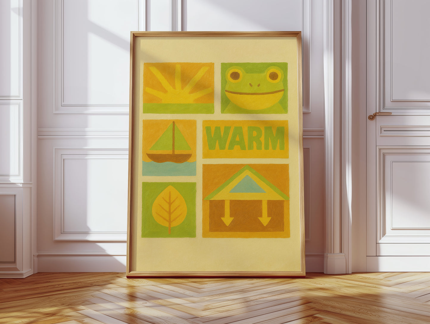 Warm Days with Frog and Sun