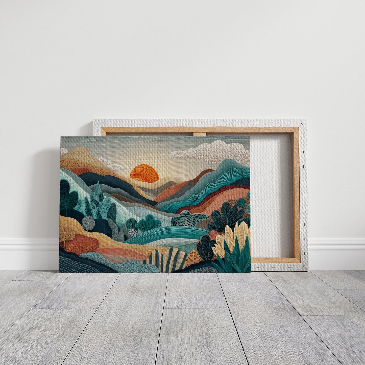 Sunset Over Layered Valleys