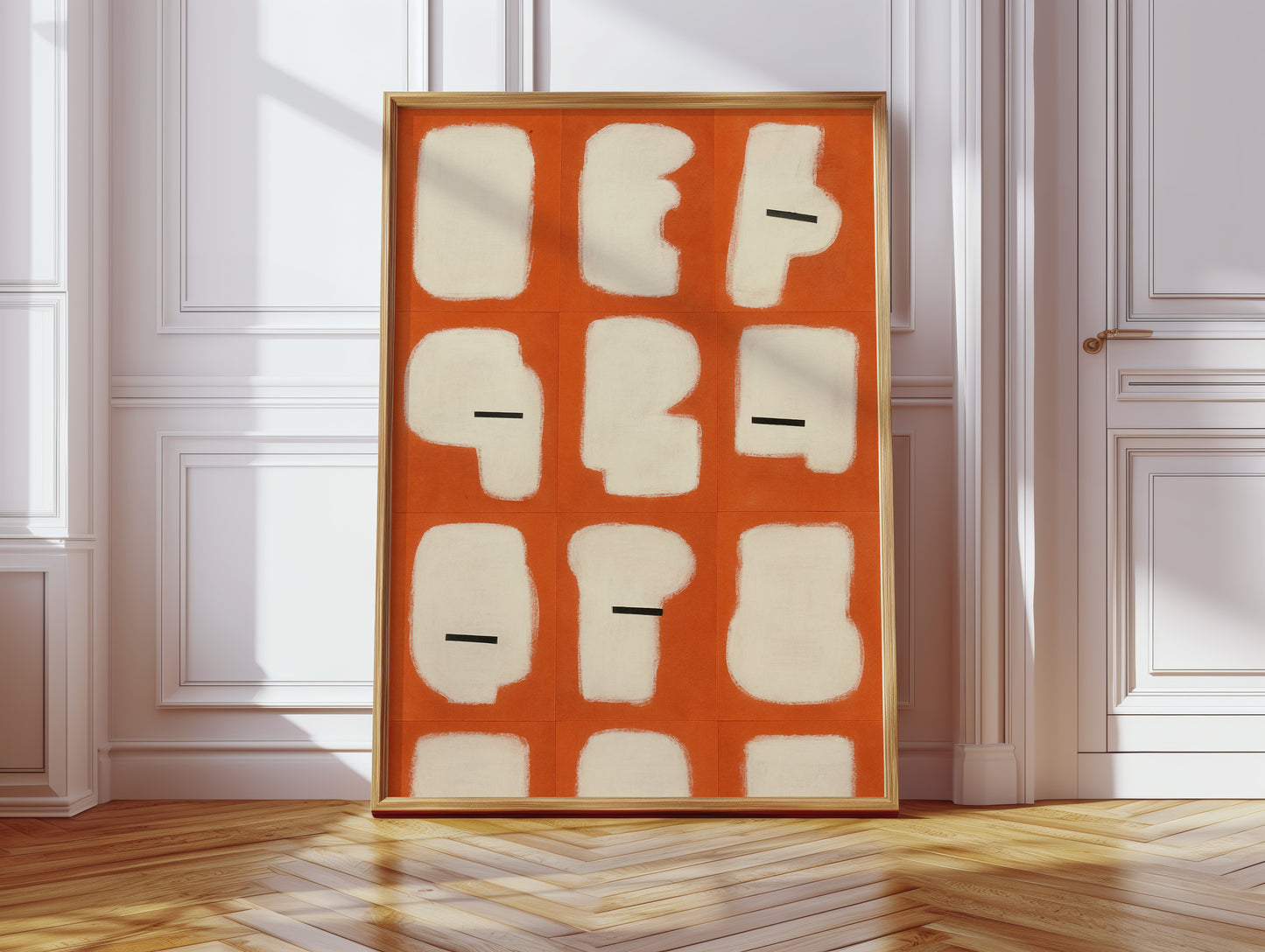 Minimal Shapes on Burnt Orange Grid