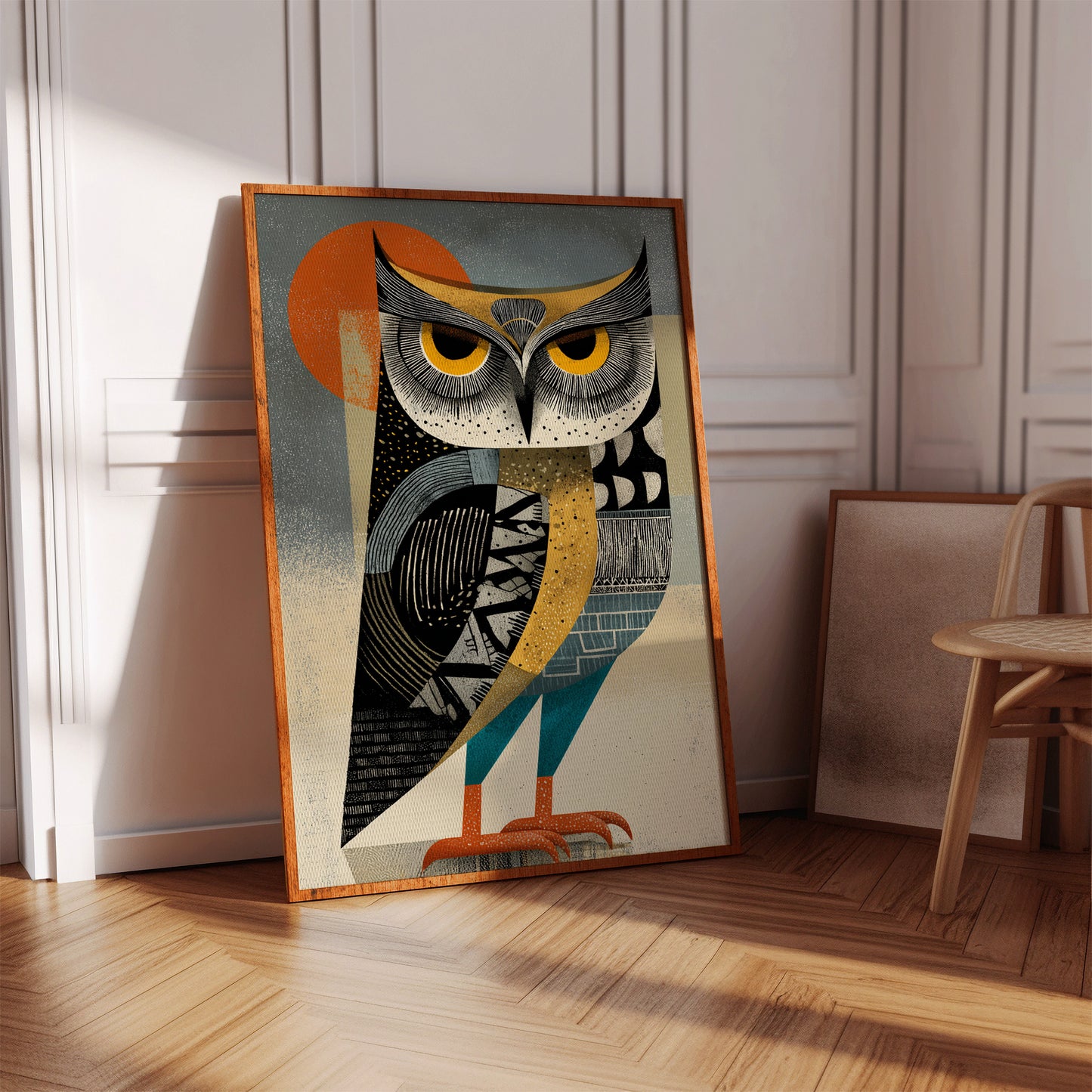 The Watcher Under Moonlit Patterns