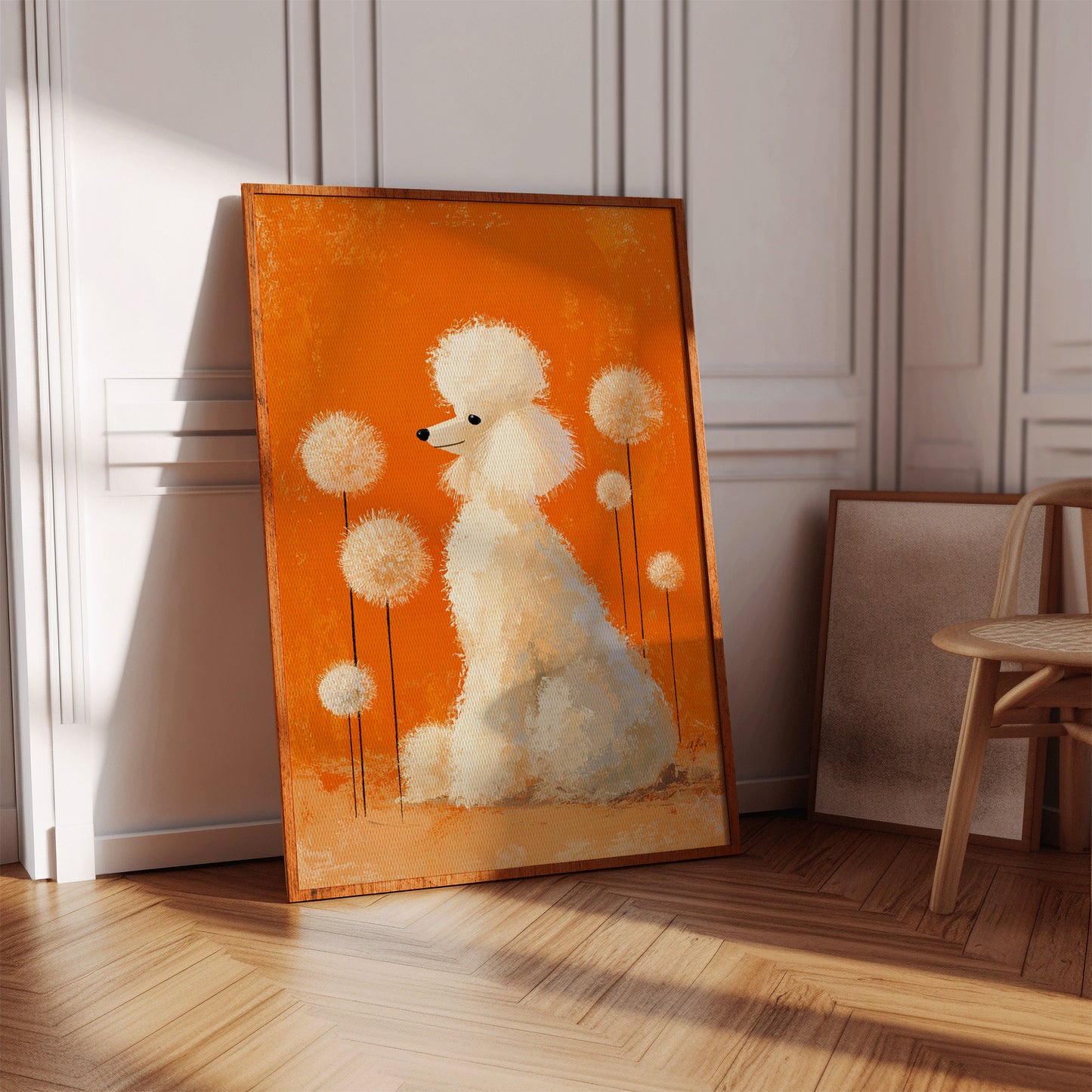 A Poodle's Playful Garden