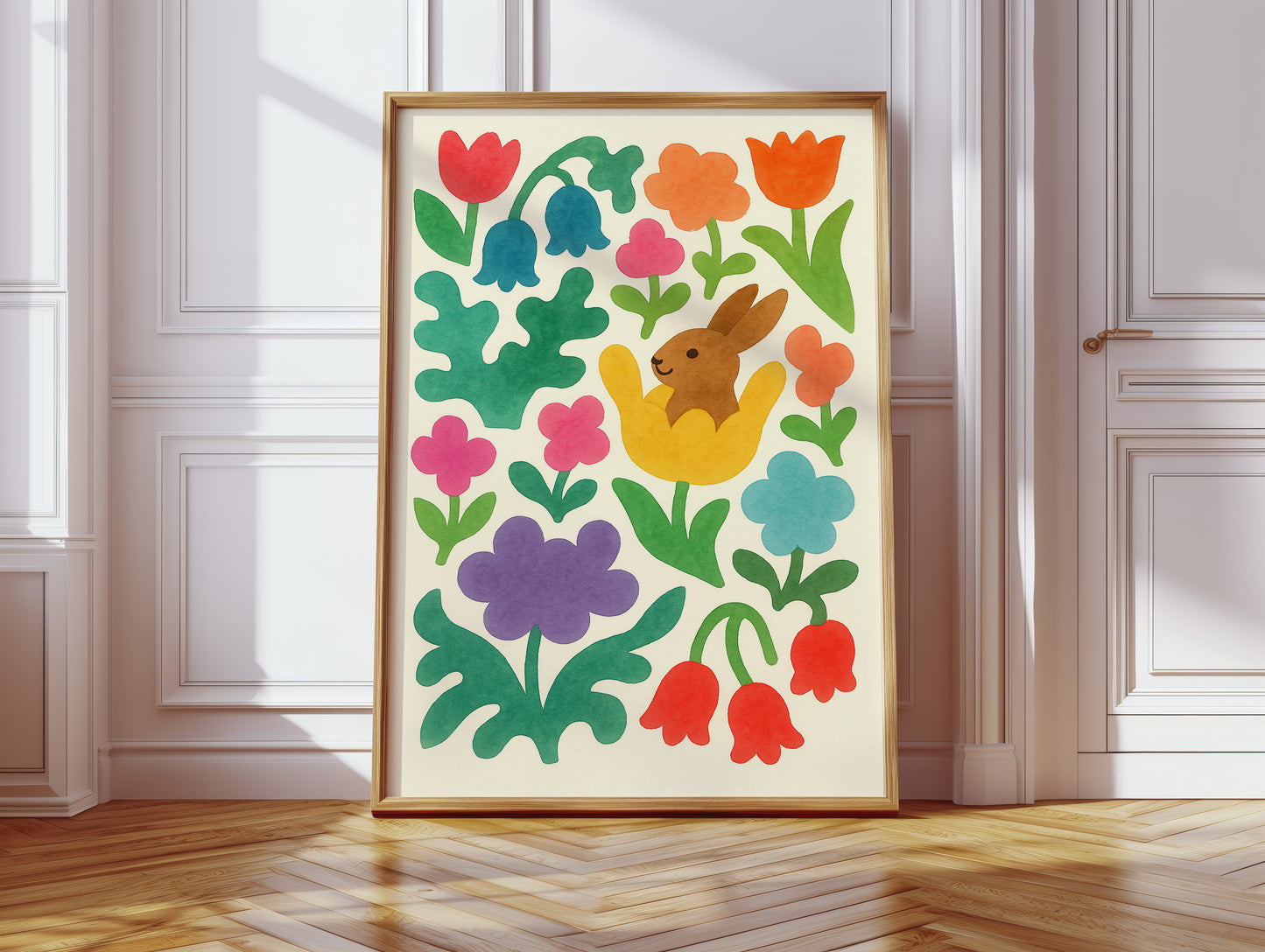 Bunny in the Bloom Garden