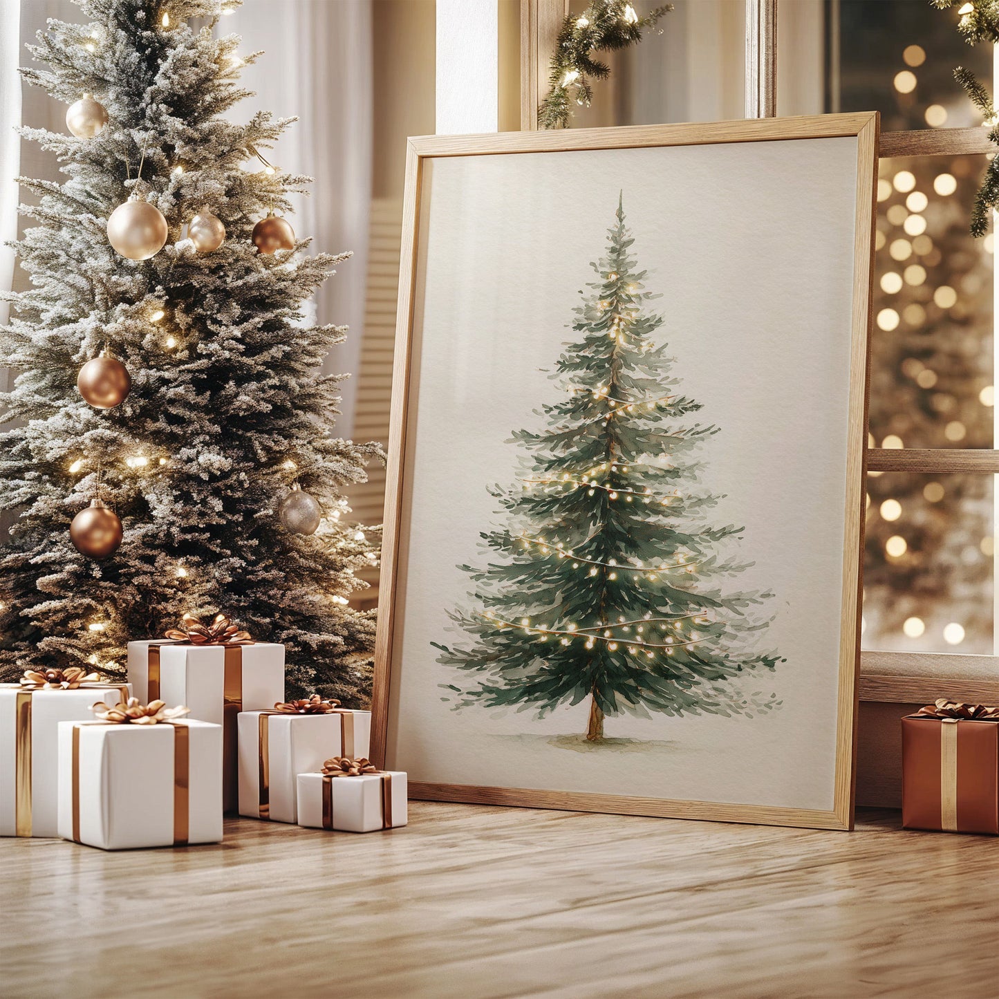 Evergreen Lights Dance Through Winter