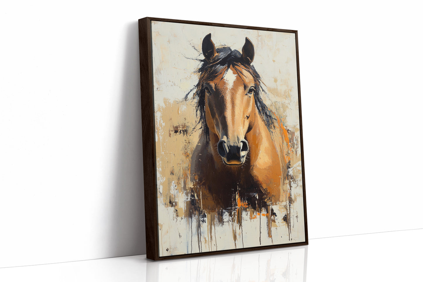 Golden Mare with Wild Mane