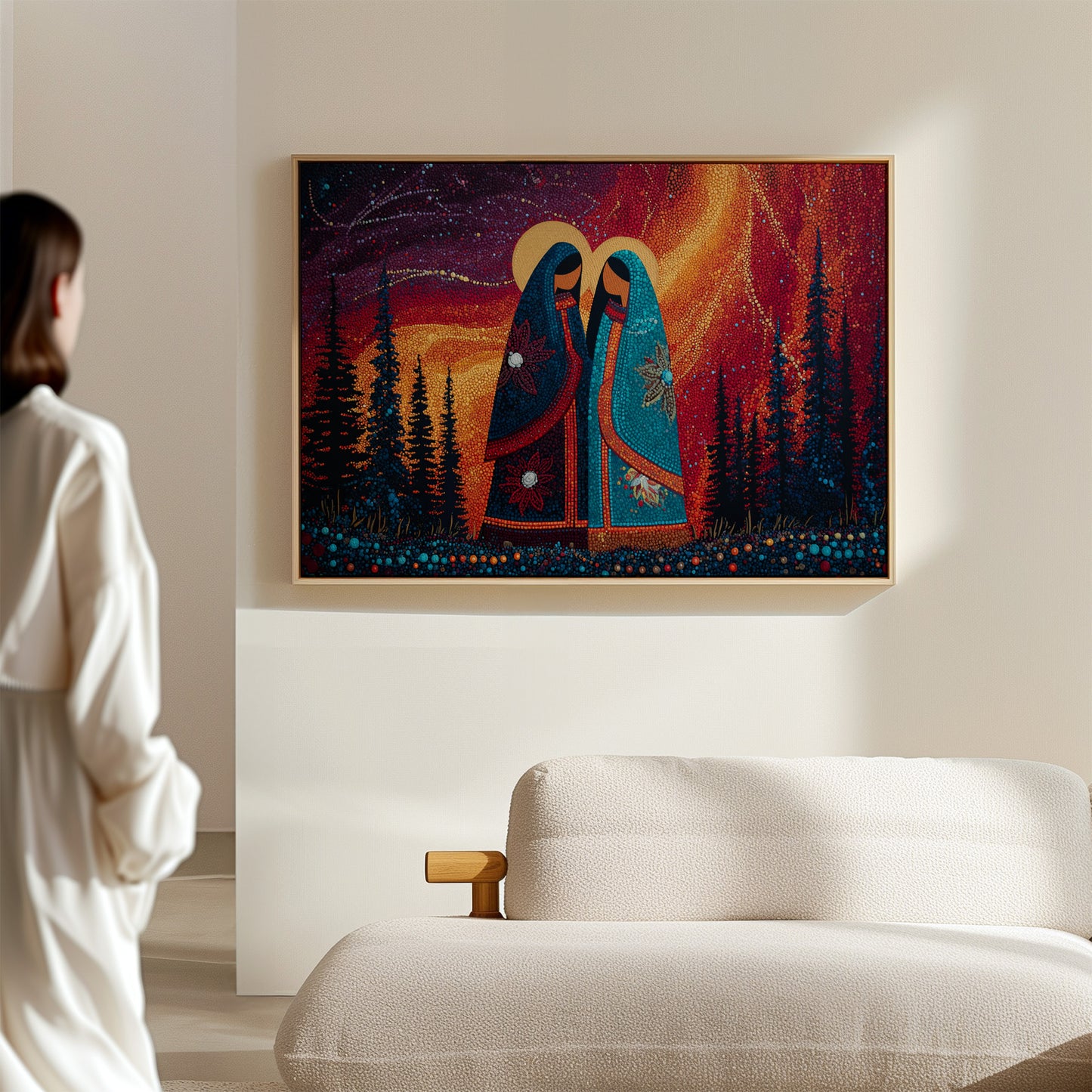 Sacred Dance Among Northern Lights