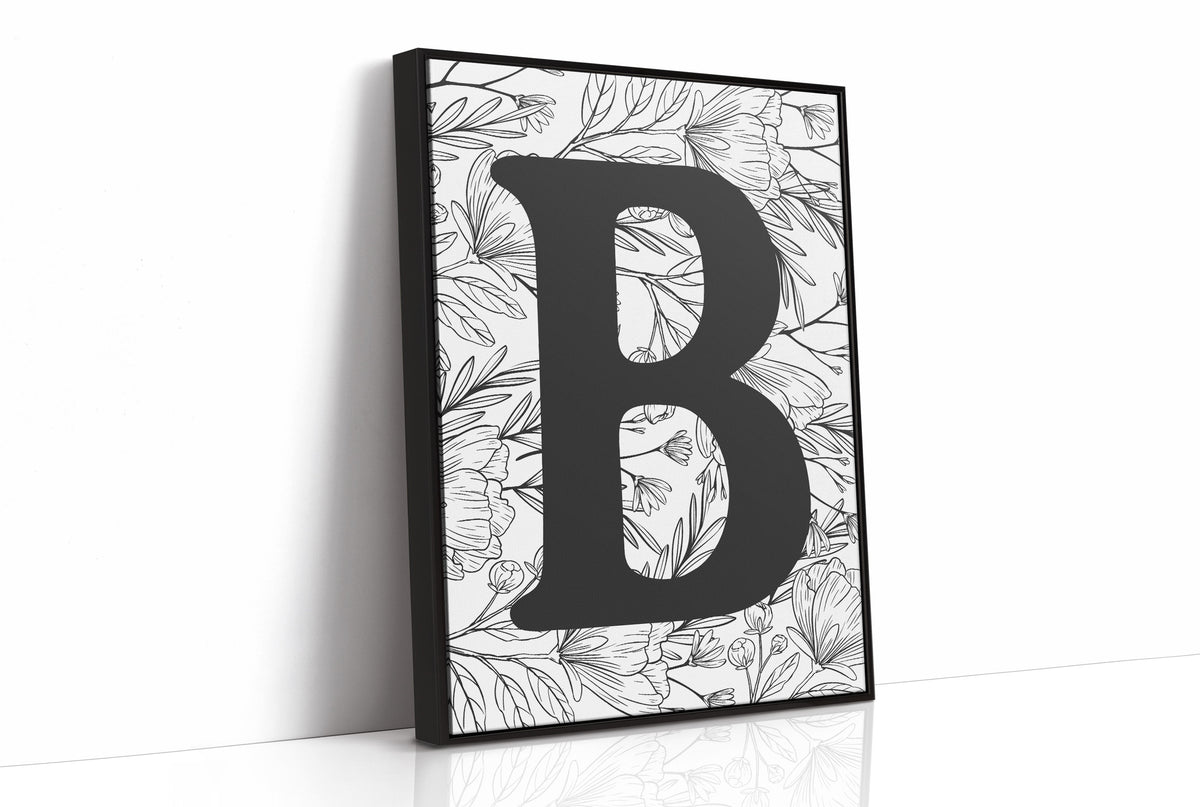 Botanical Letter B Monogram
