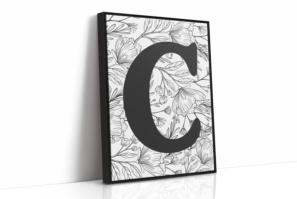 Botanical Letter C Monogram