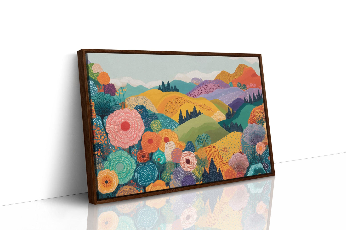 Rolling Hills Dance With Wild Blooms