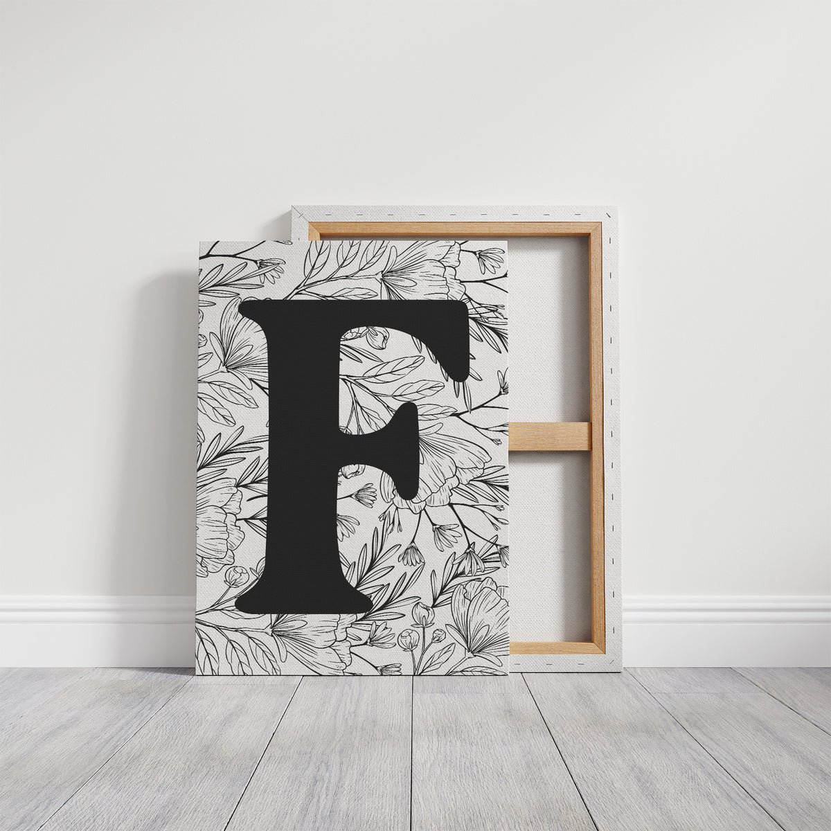 Botanical Letter F Monogram