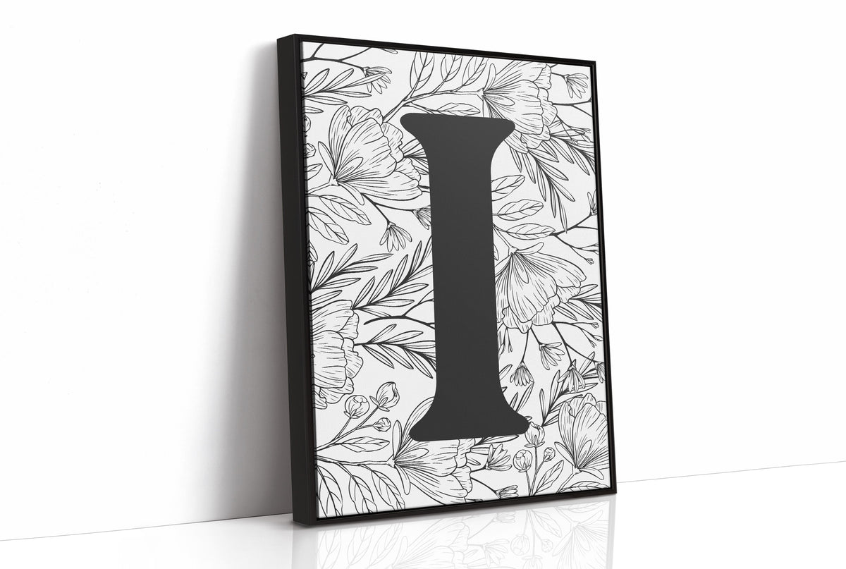 Botanical Letter I Monogram
