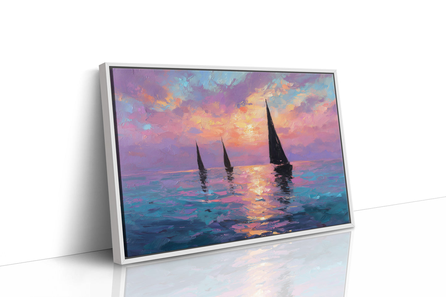 Three Sails Into the Gloaming