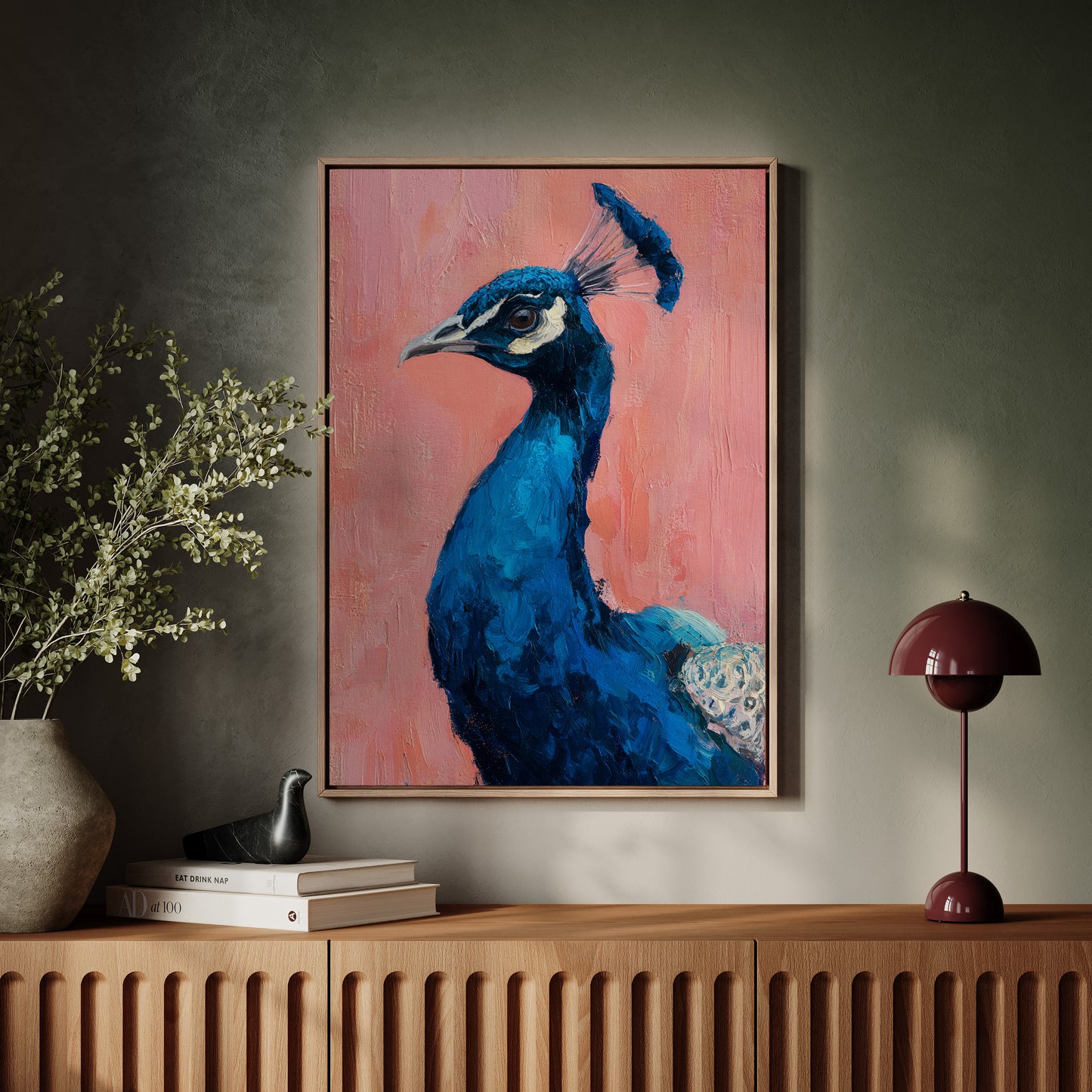 A Regal Gaze in Turquoise