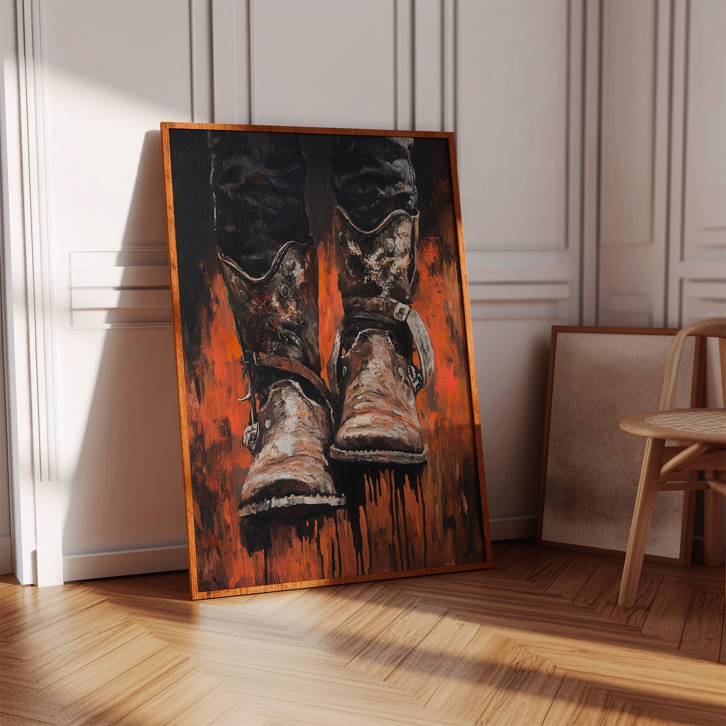 Burnt Leather Cowboy Boots