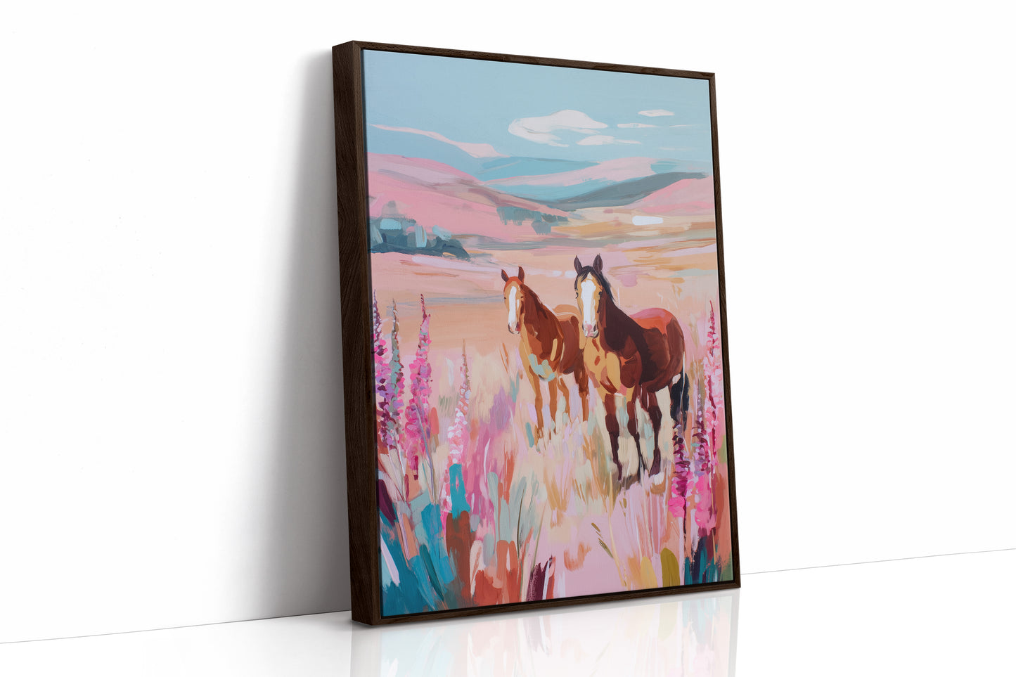 Wild Foxgloves Dance With Mustangs