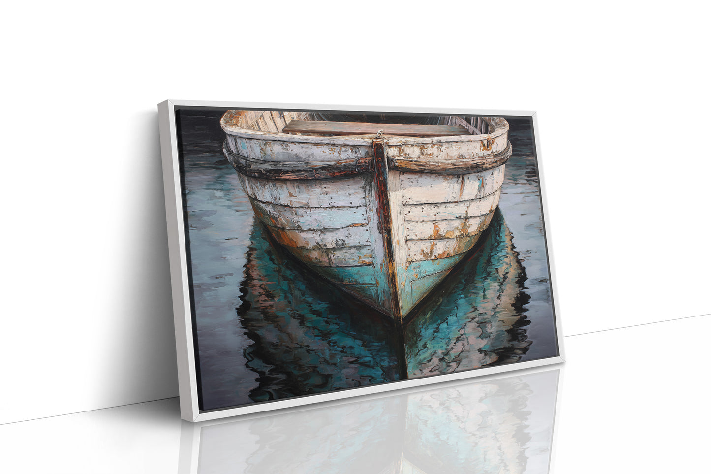 Weathered Hull Rests In Stillness