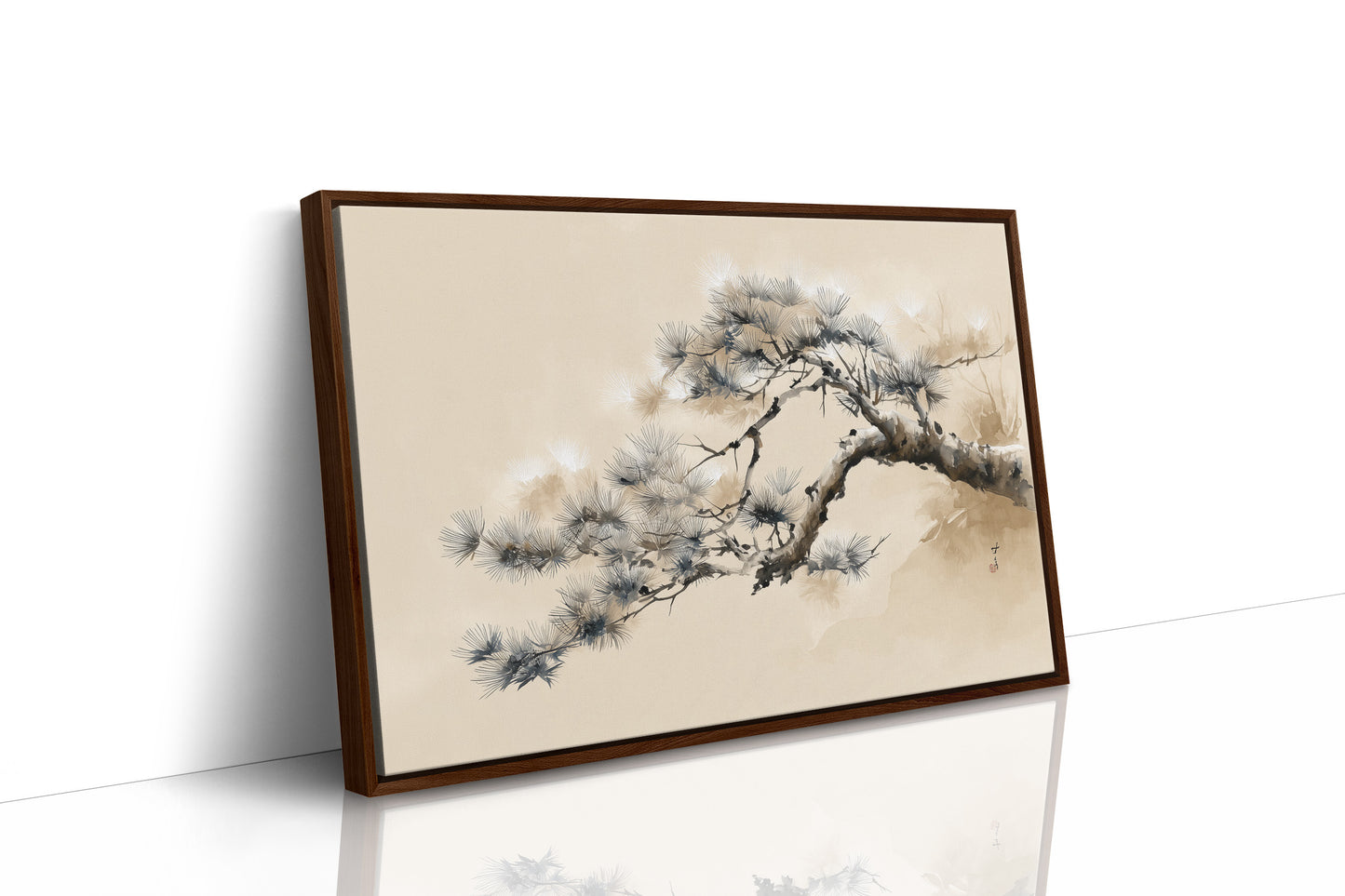 Pine Branch Bends To Morning Light