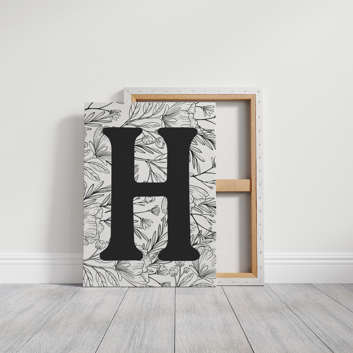 Botanical Letter H Monogram