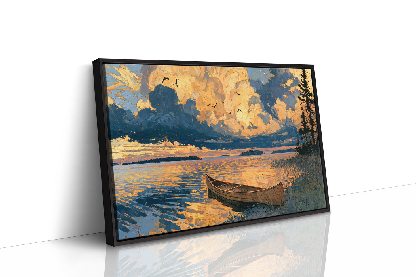 Canoe, Sky on Fire