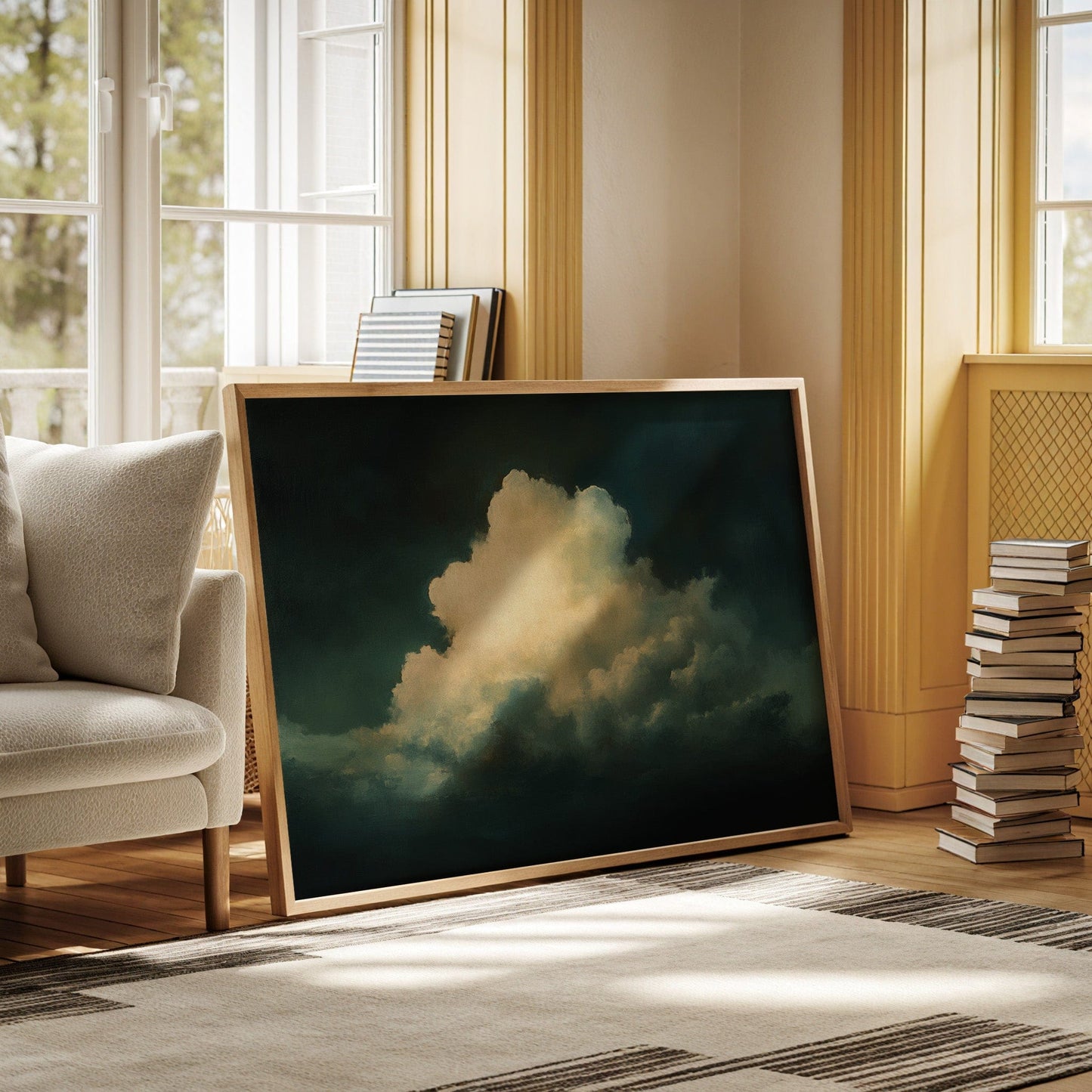 Summer Storm Builds Golden Light