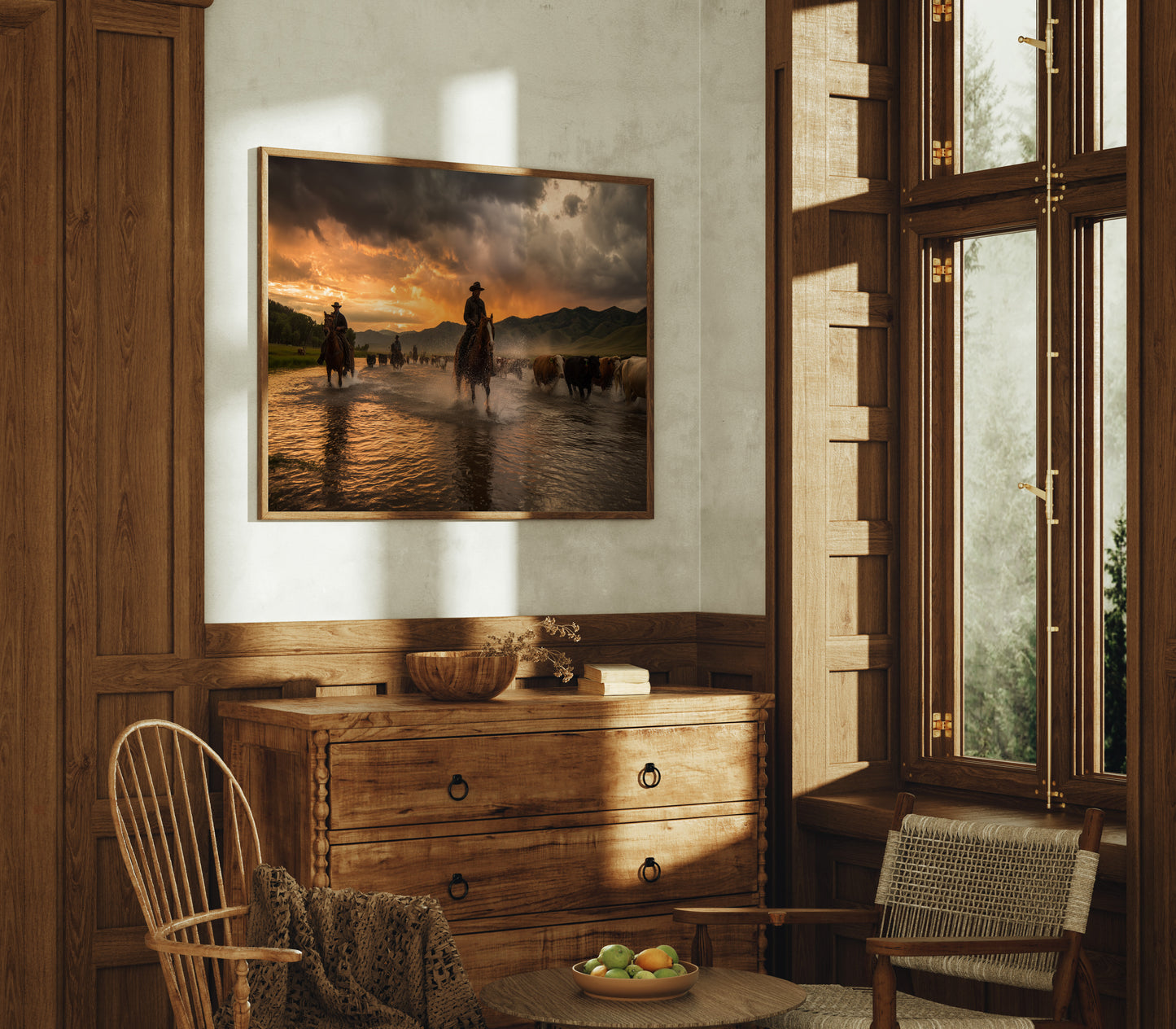 Sunset Waters Guide Cattle Home