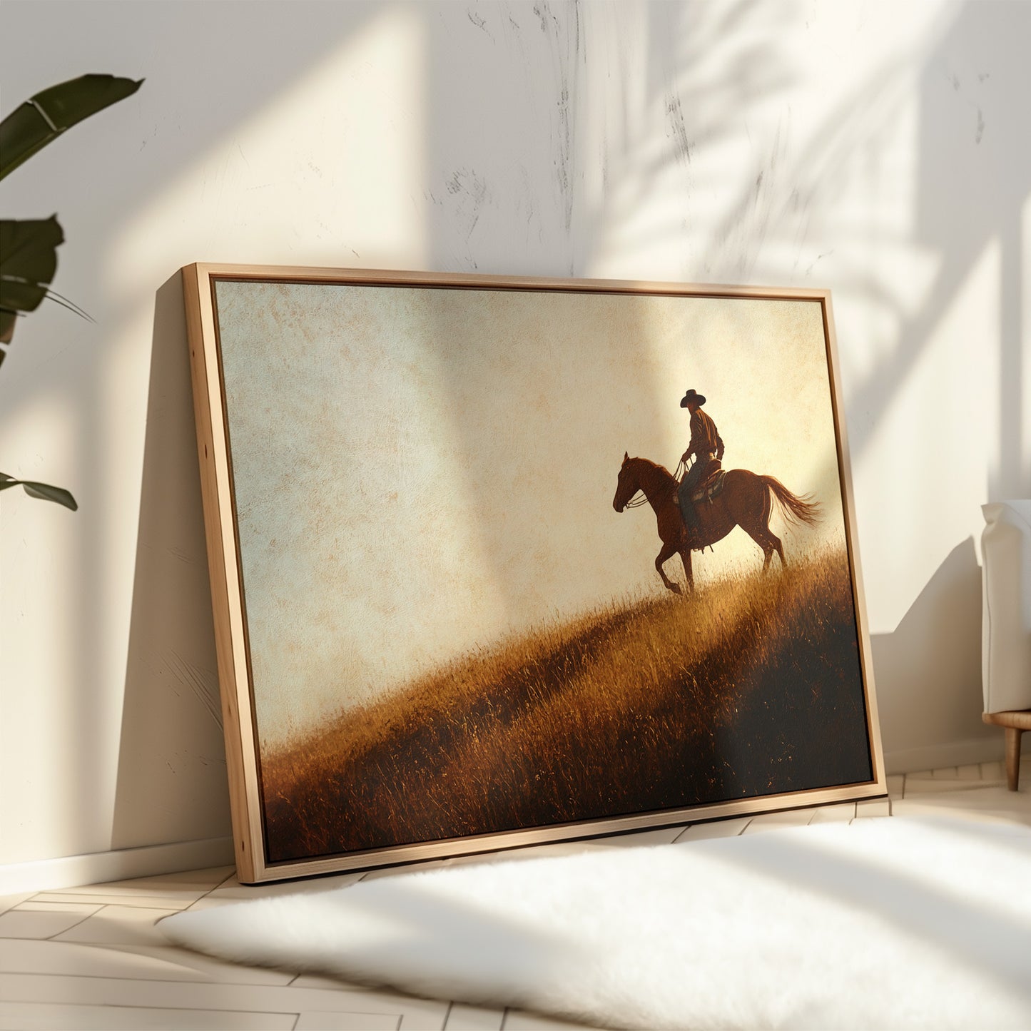 Sunset Ride on Prairie Hill