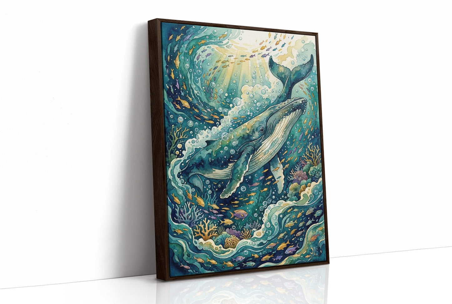 Ocean Giant: Watercolor Humpback Whale Study
