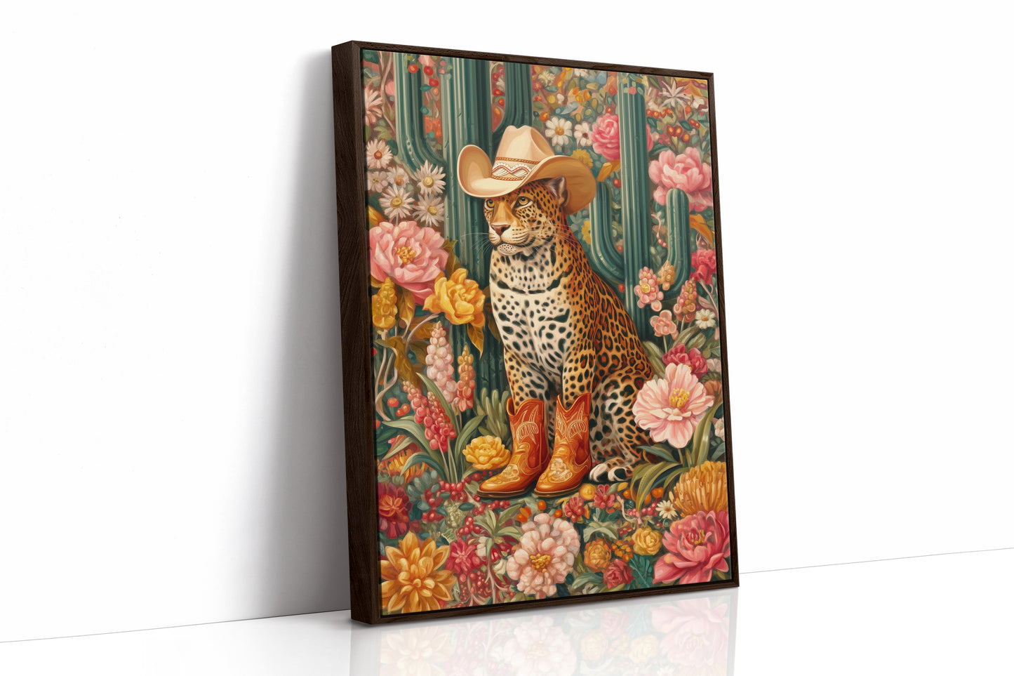 Desert Leopard Wears Cowboy Dreams