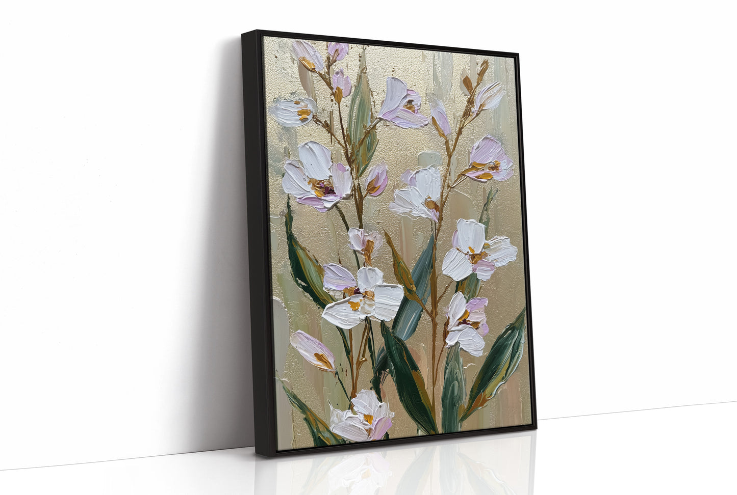 Lavender Blooms on Gilded Air