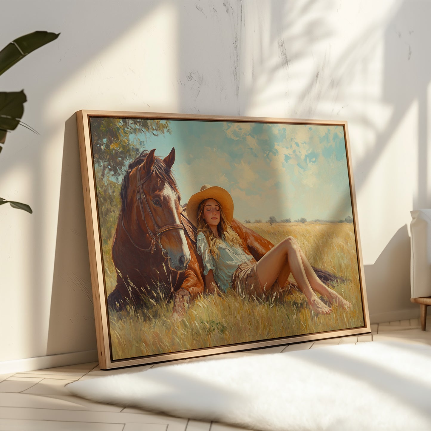 Cowgirl Daydream in Summer Grass