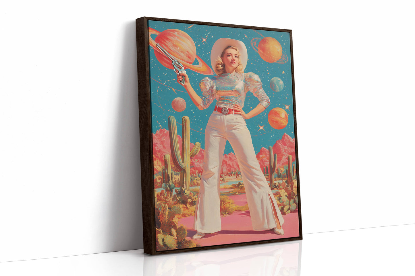Cosmic Cacti Meet Space Cowgirl