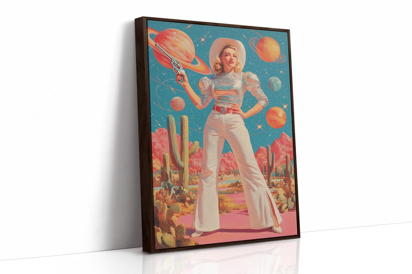 Cosmic Cacti Meet Space Cowgirl