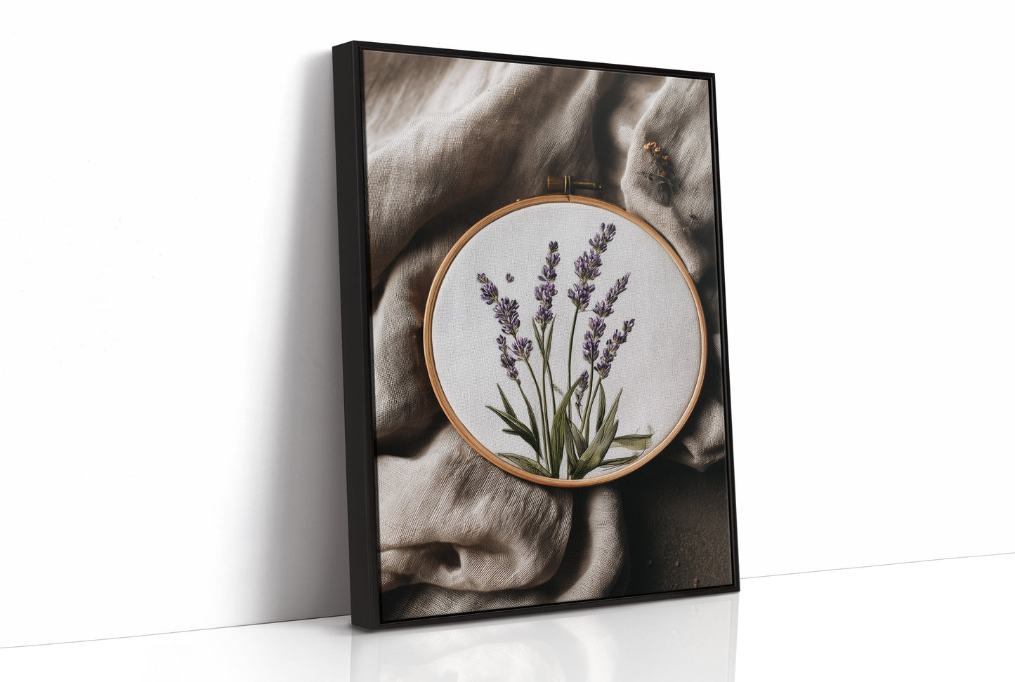 Lavender Stitched on Quiet Cloth