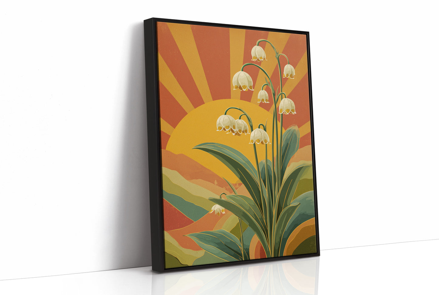 Snowdrops Against a Burning Sky