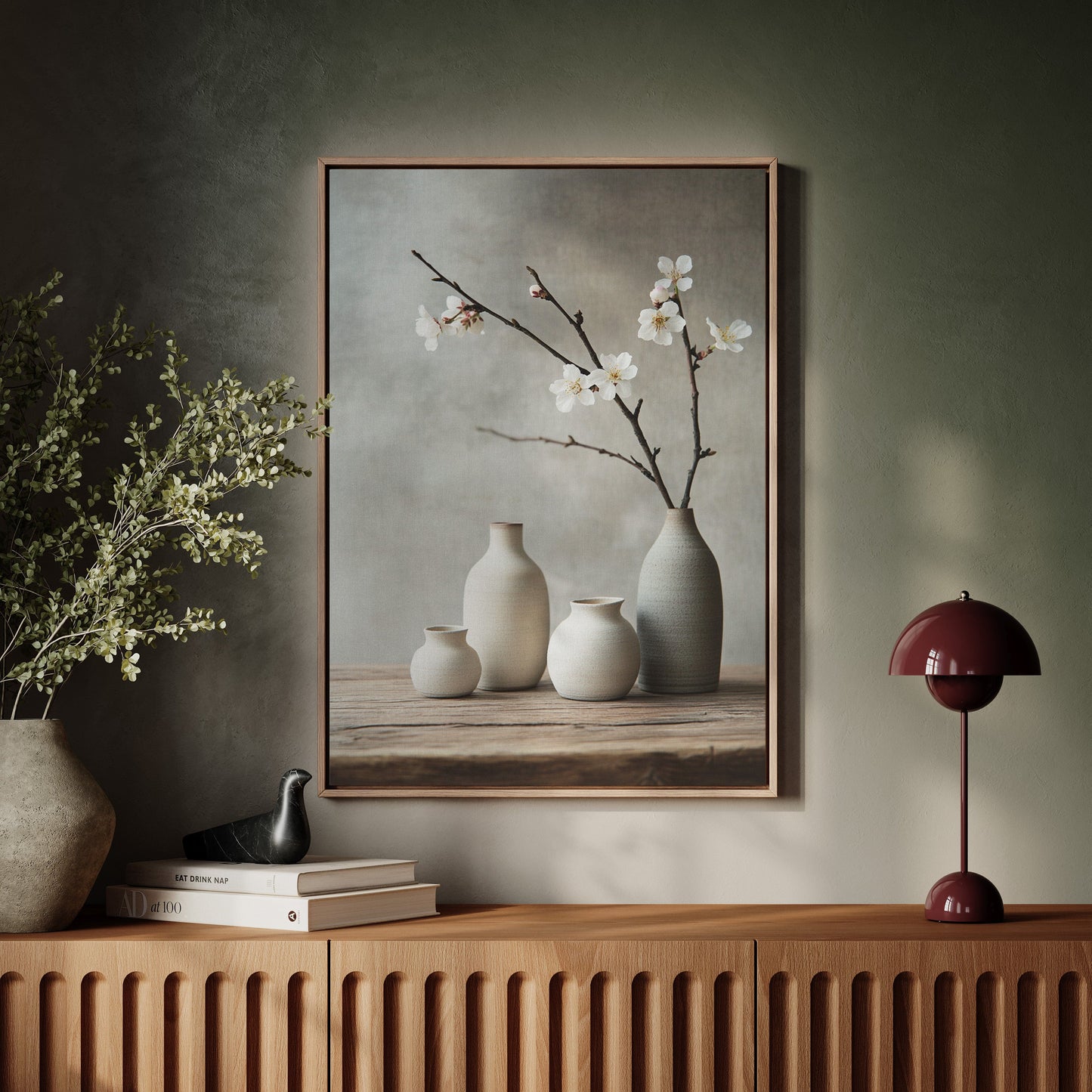 Minimalist Japanese Still Life Print – Zen Aesthetic Home Art
