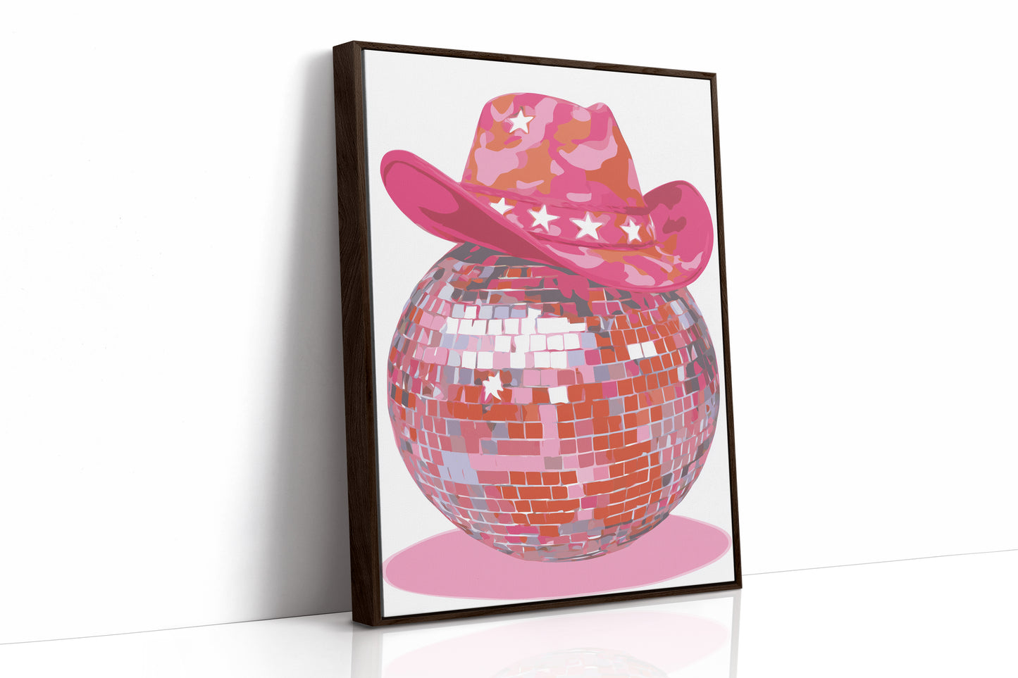 Disco Cowgirl Sparkles Pink Tonight