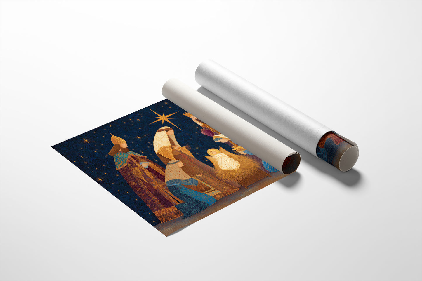 Starlit Kings Follow Golden Light