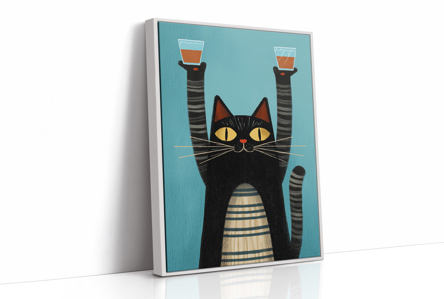 Feline Festivities: A Toast to Mischief