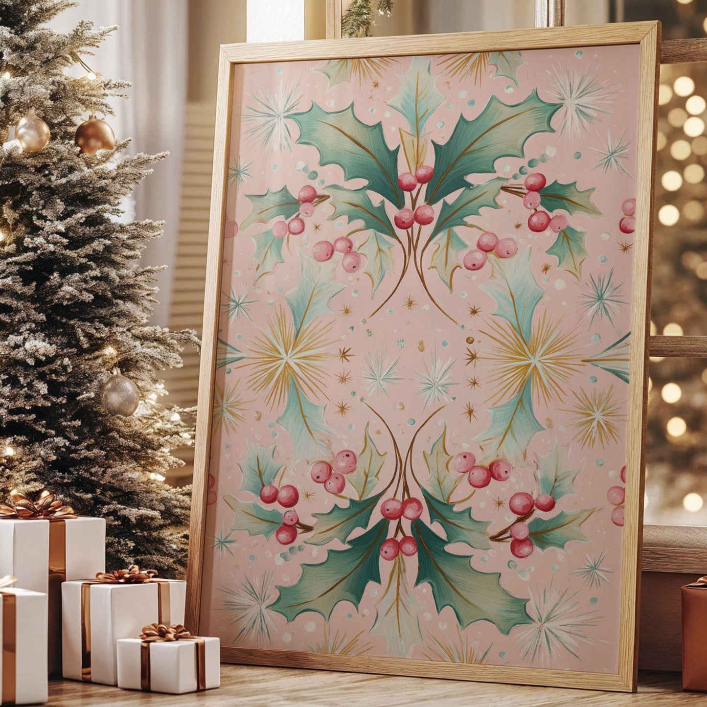 Holly Berries Dance In Winter Light