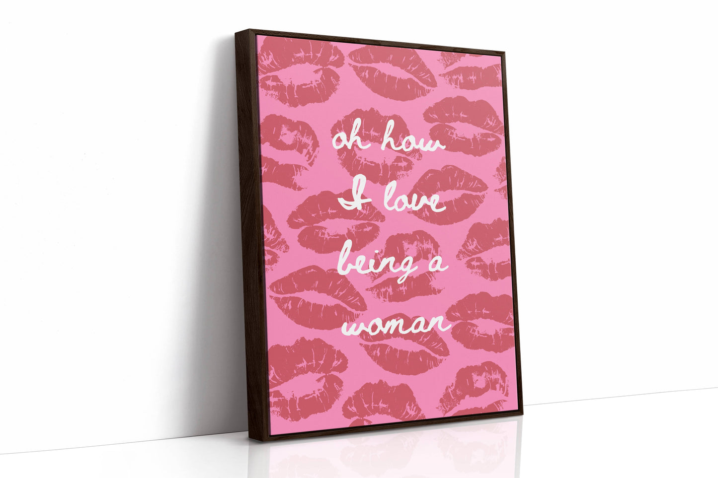Pink Kisses Paint Sweet Messages