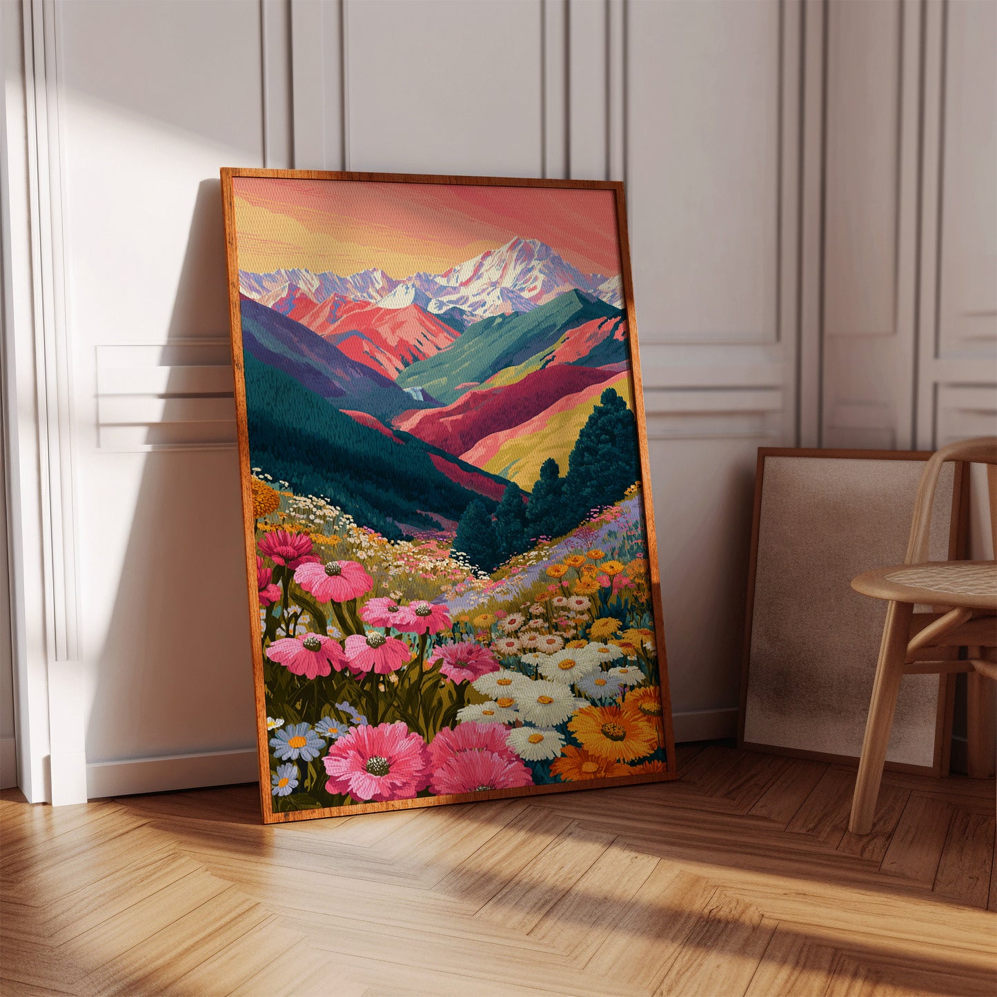 Mountains Adorned in Floral Splendor