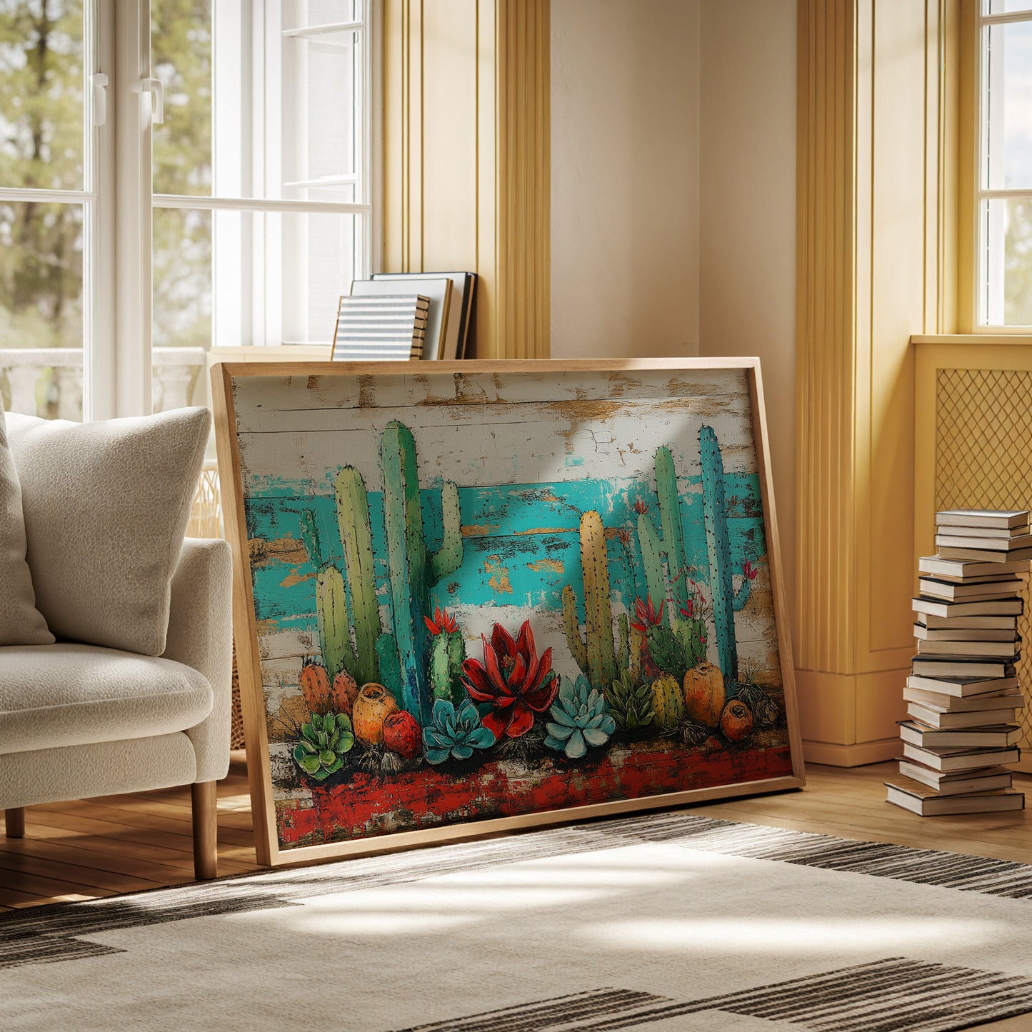 Desert Blooms Paint Turquoise Dreams