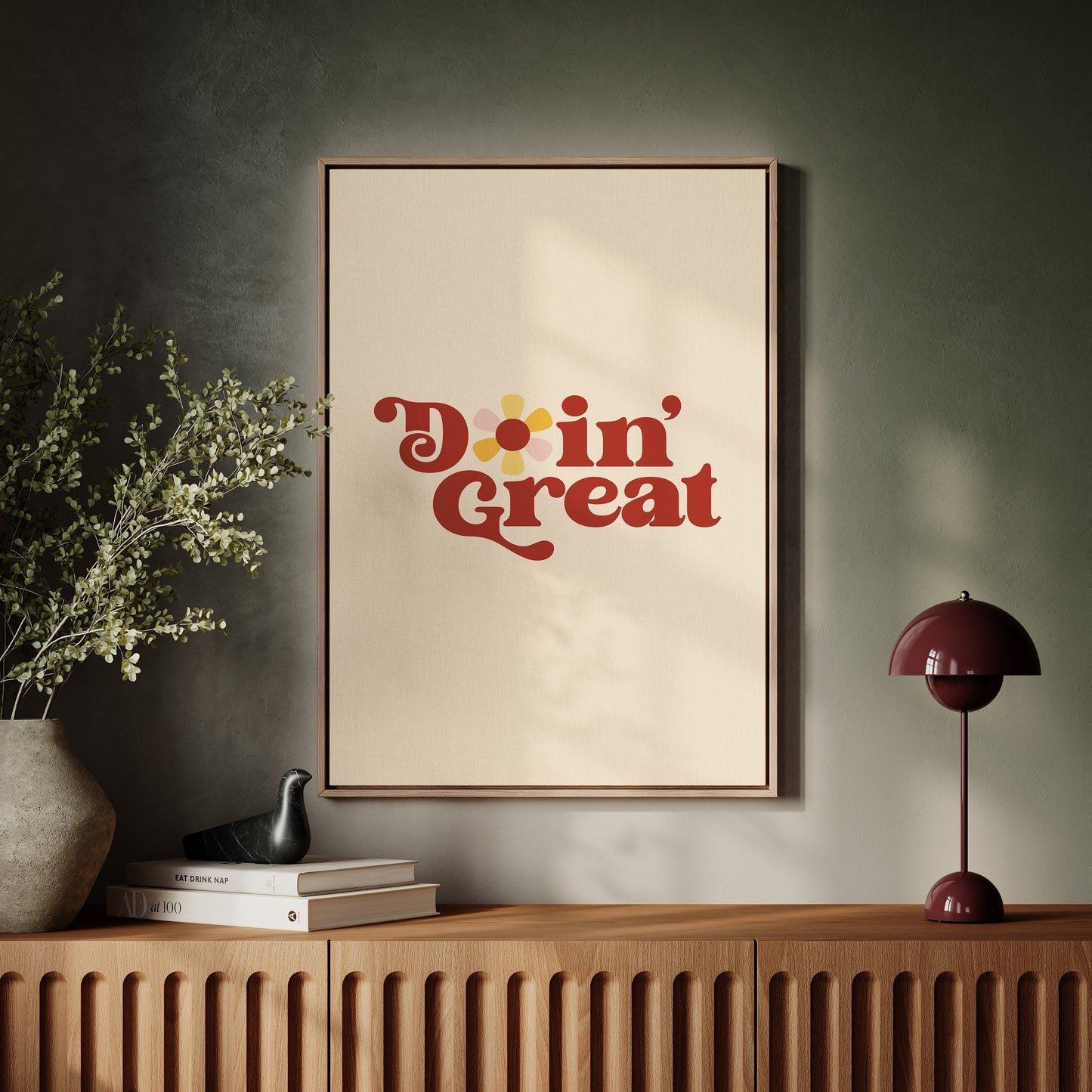 Retro Daisies Dance Through Time