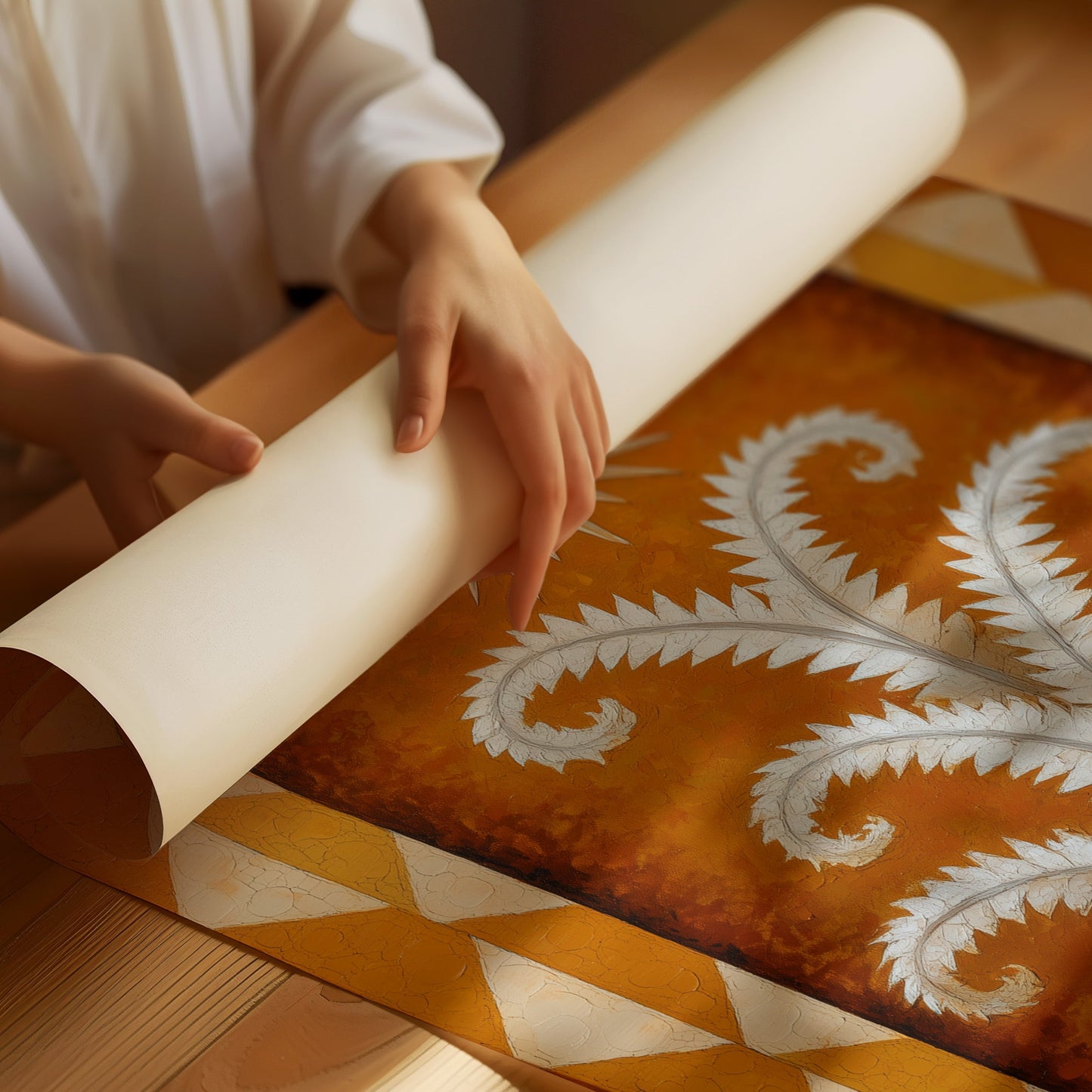 Silver Ferns Dance Under Golden Sun