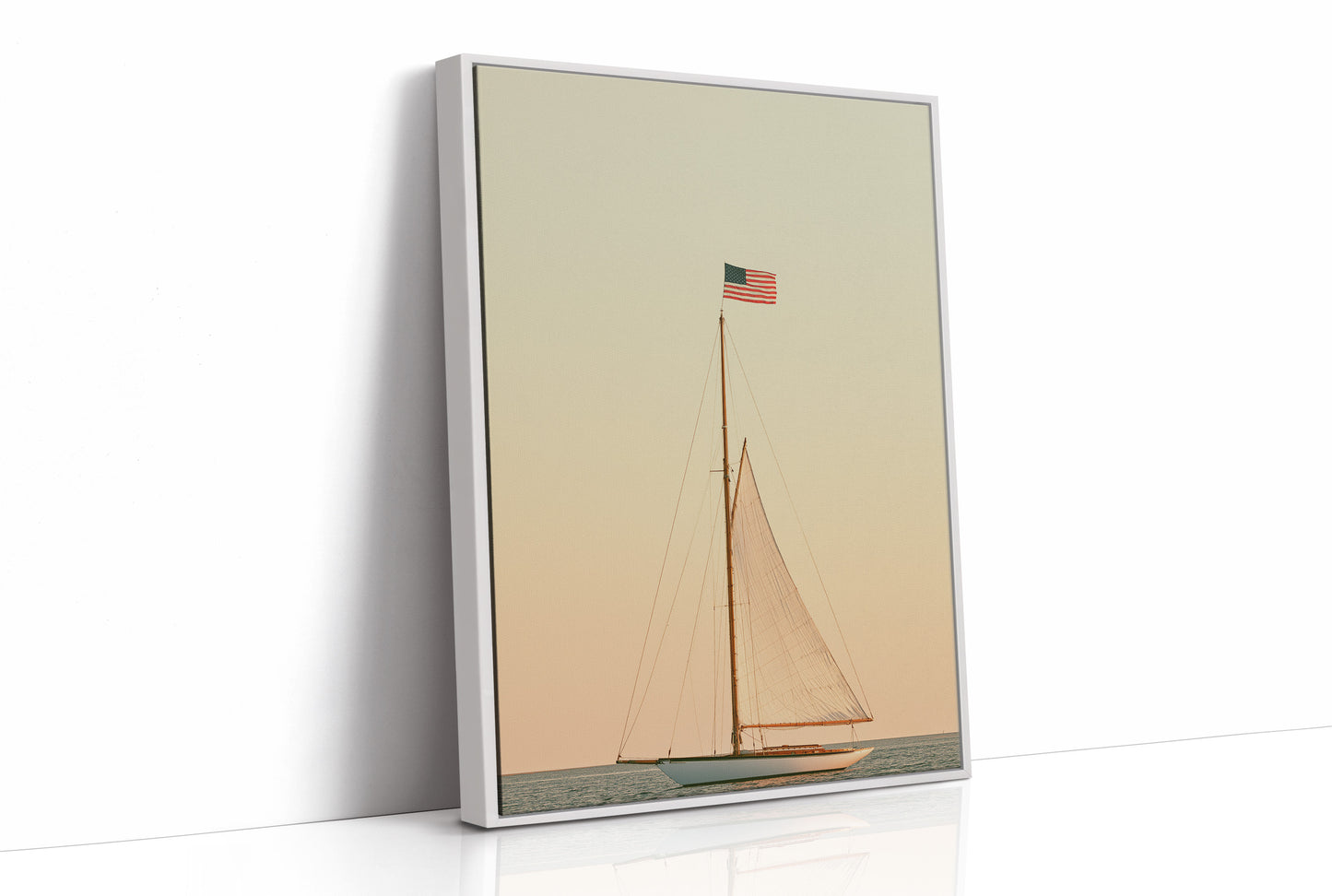Classic Yacht at Golden Hour