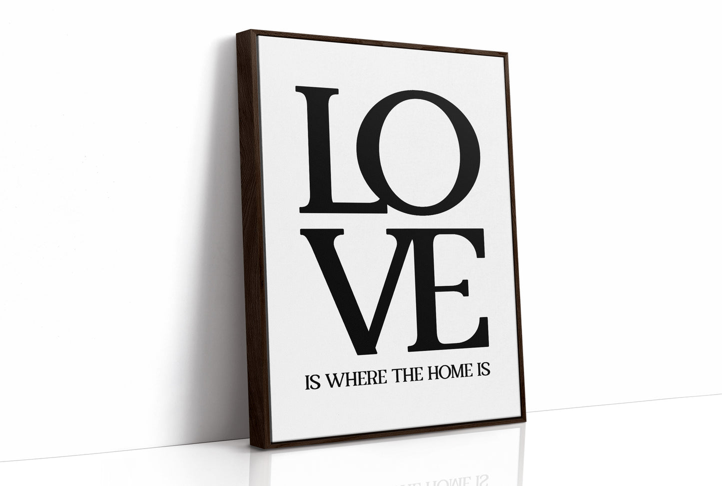 Love Is Where The Home Is Typography Print
