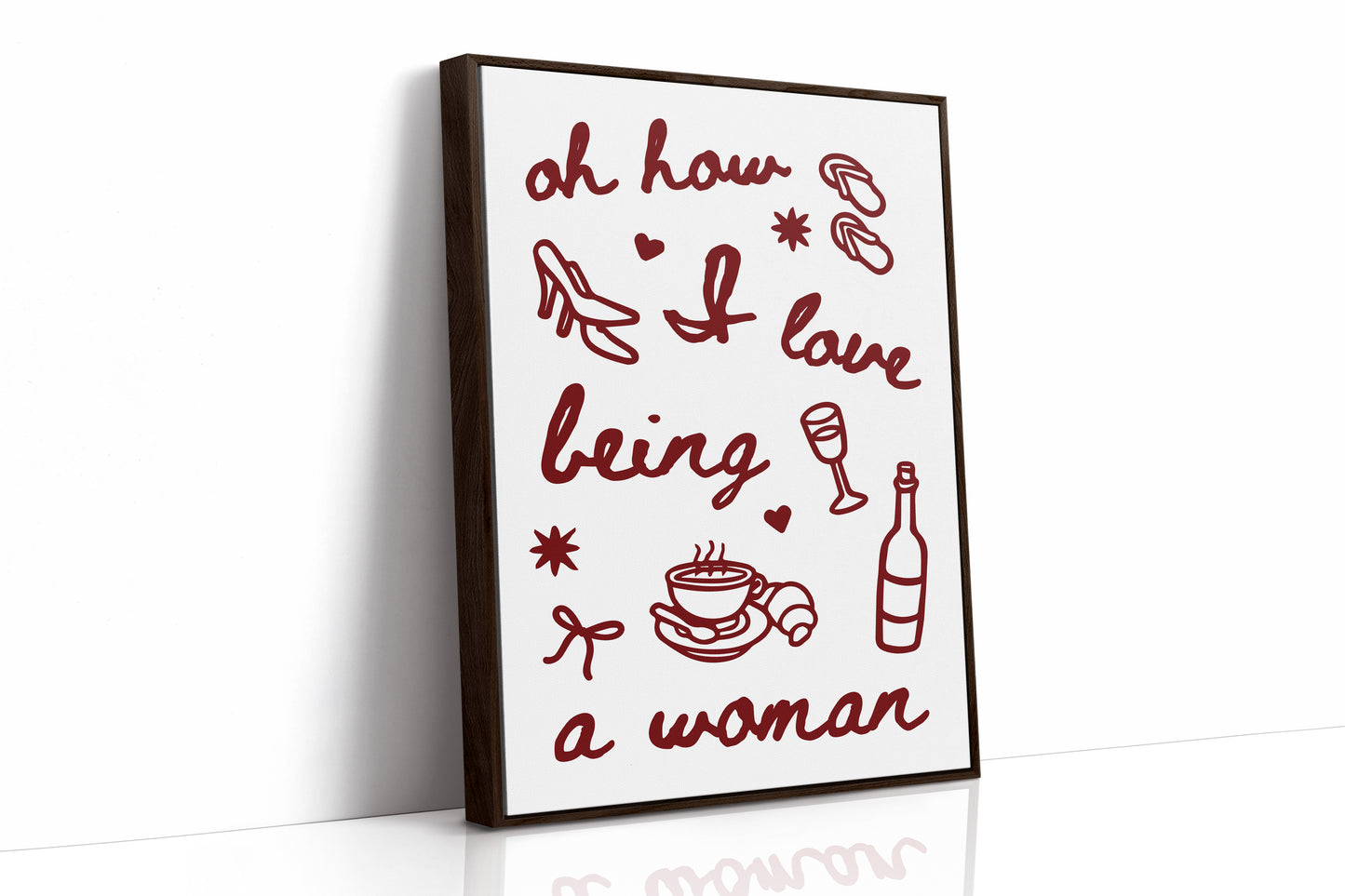 Sweet Moments In Burgundy Lines