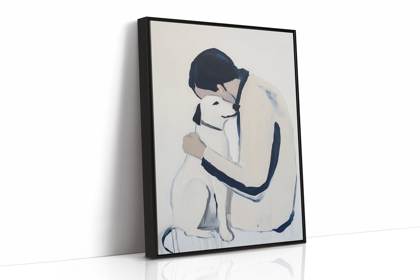 Loyal Hearts In Navy And White