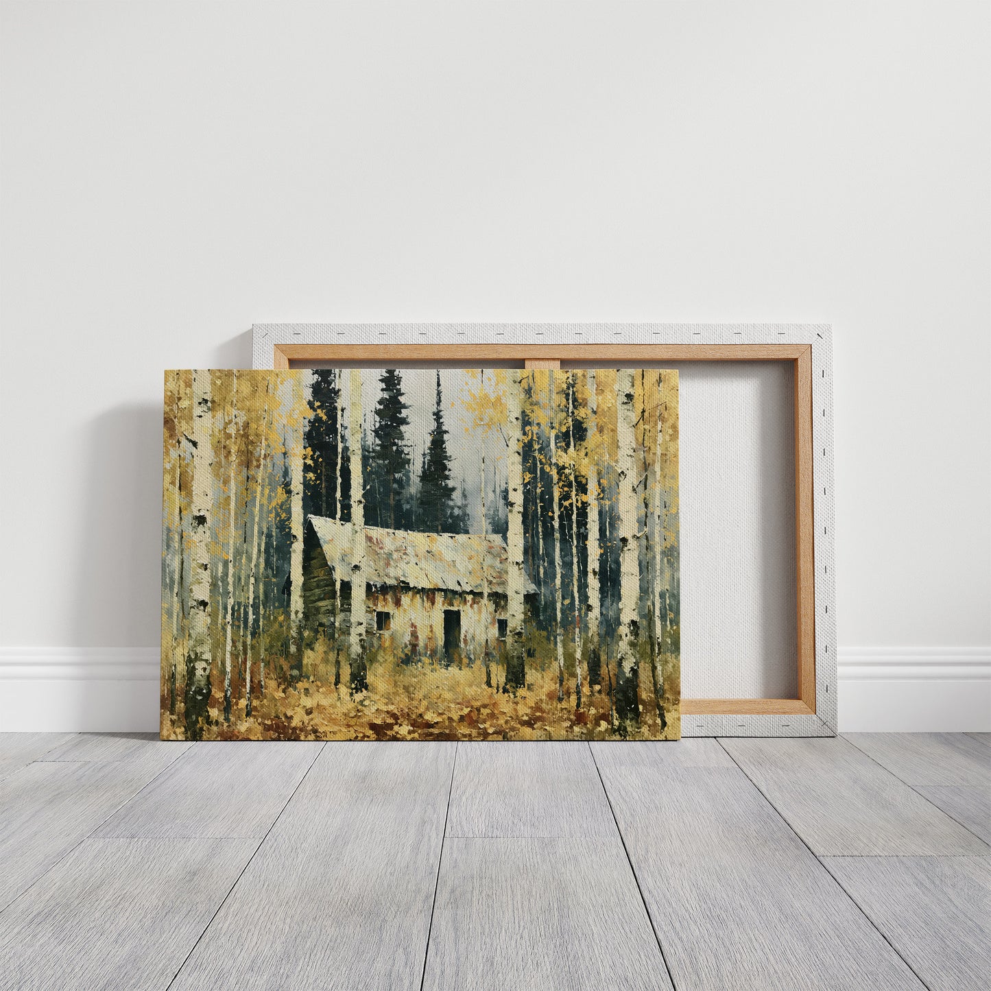 Cabin Lost in the Birches