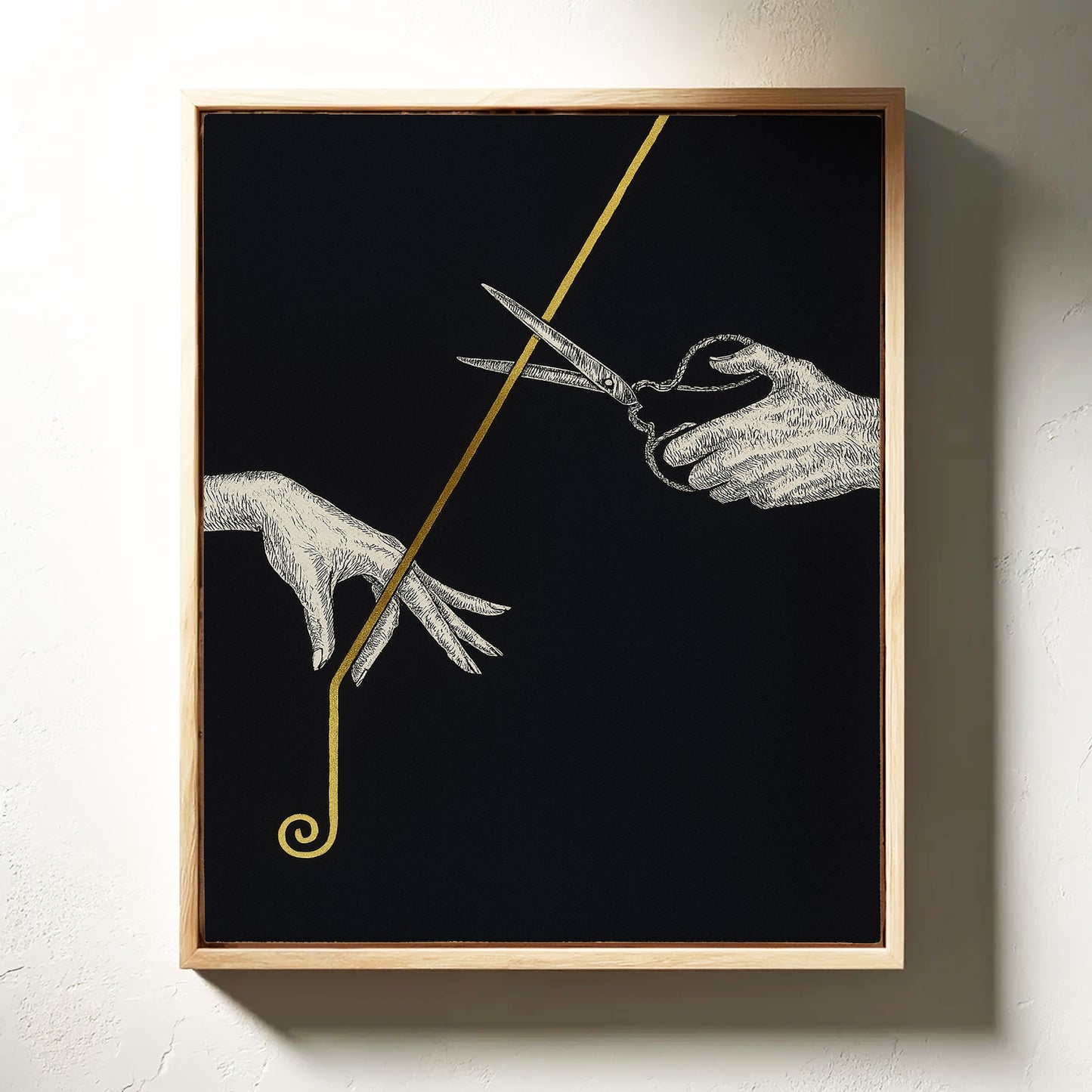 Severance Line in Gold and Ink