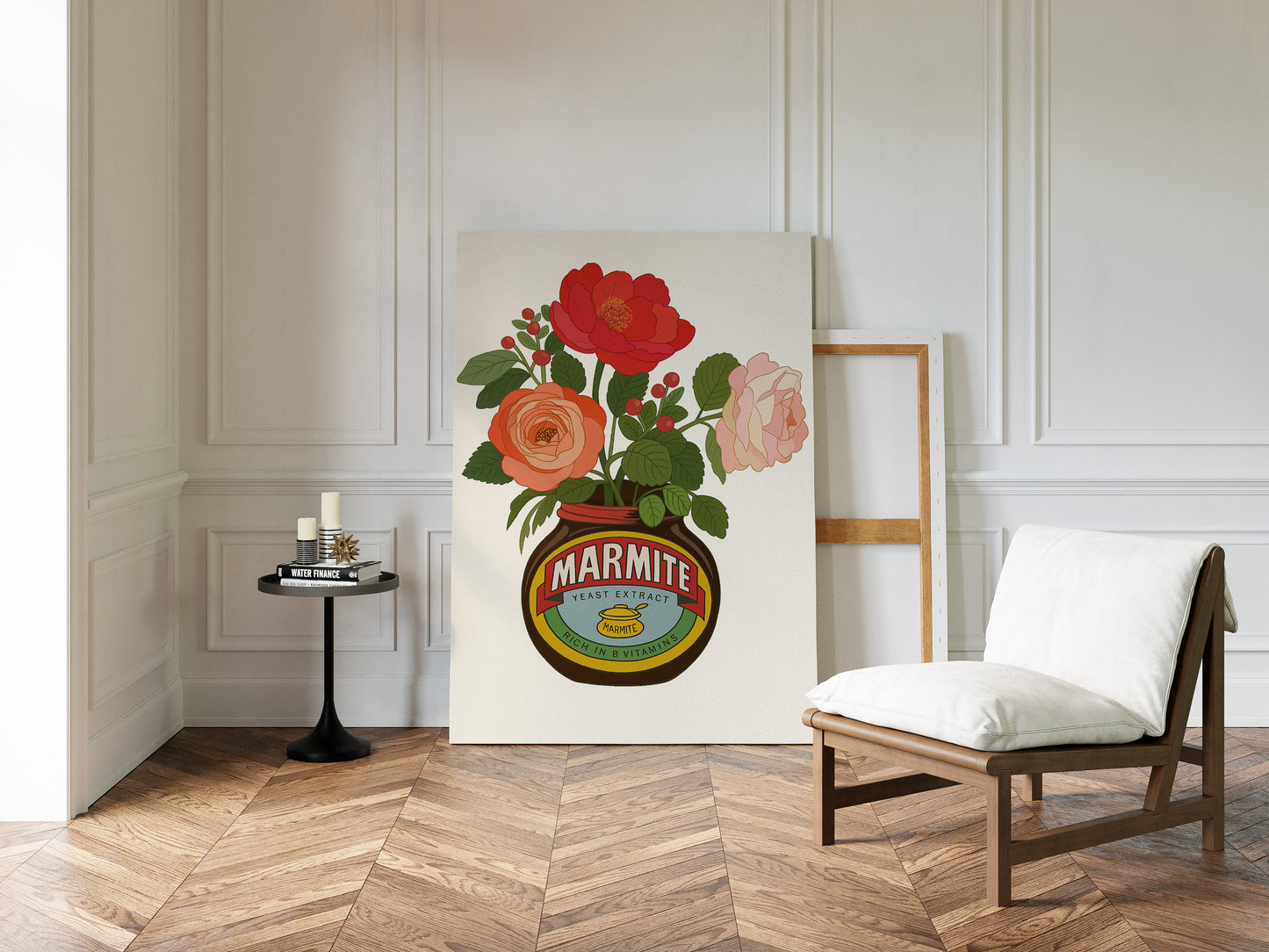 Roses in a Marmite Jar